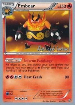 Emboar (20/114) (Twinboar - David Cohen) [World Championships 2011] | Card Merchant Takapuna