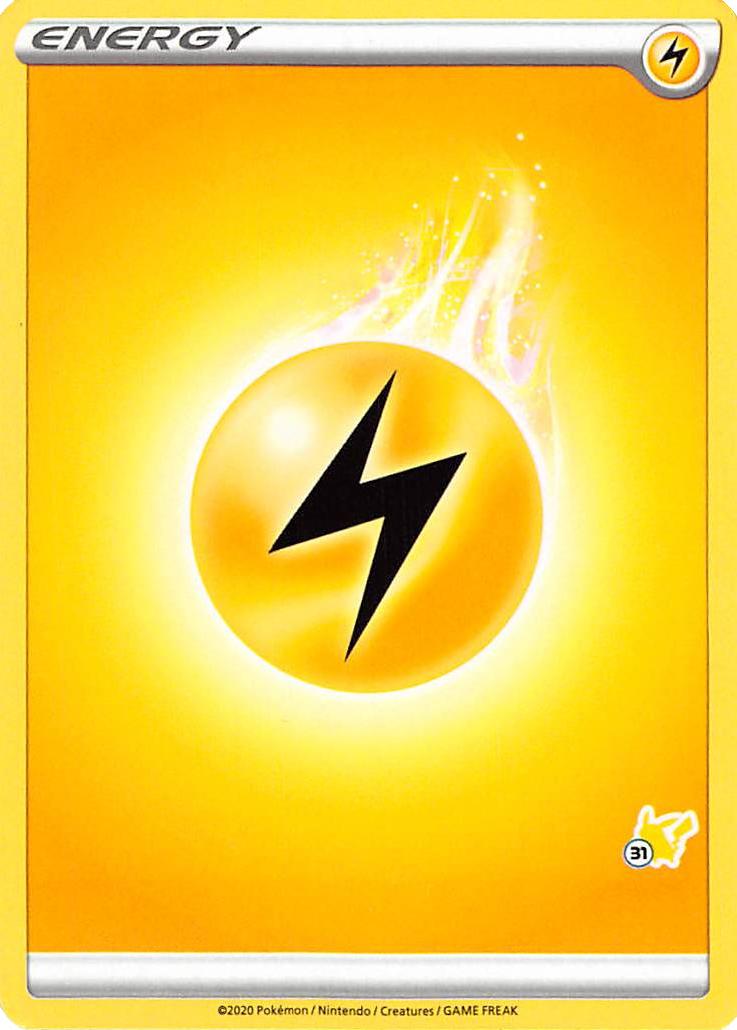 Lightning Energy (Pikachu Stamp #31) [Battle Academy 2022] | Card Merchant Takapuna