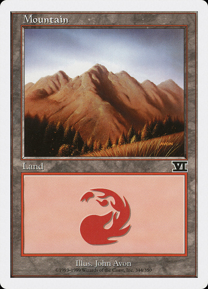 Mountain (344) [Classic Sixth Edition] | Card Merchant Takapuna