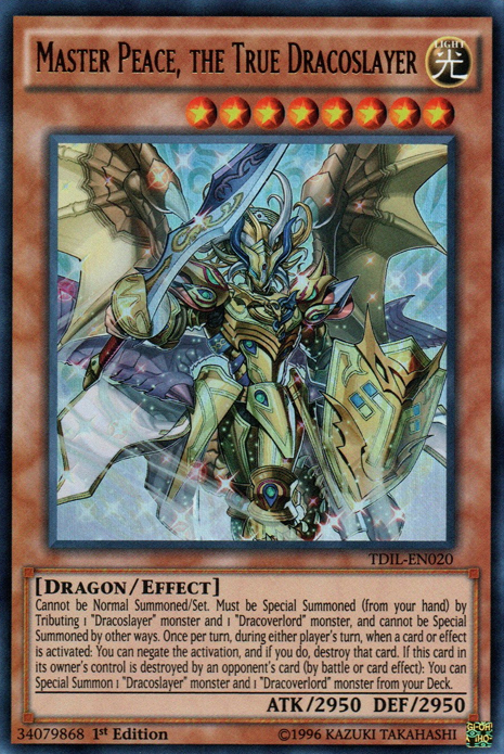 Master Peace, the True Dracoslayer [TDIL-EN020] Ultra Rare | Card Merchant Takapuna