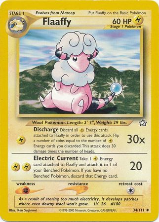 Flaaffy (34/111) [Neo Genesis Unlimited] | Card Merchant Takapuna