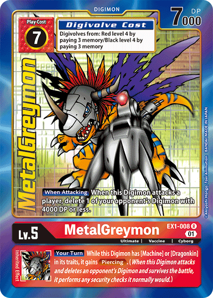 MetalGreymon [EX1-008] (Alternate Art) [Classic Collection] | Card Merchant Takapuna