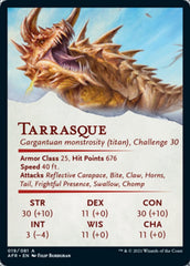 Tarrasque Art Card [Dungeons & Dragons: Adventures in the Forgotten Realms Art Series] | Card Merchant Takapuna