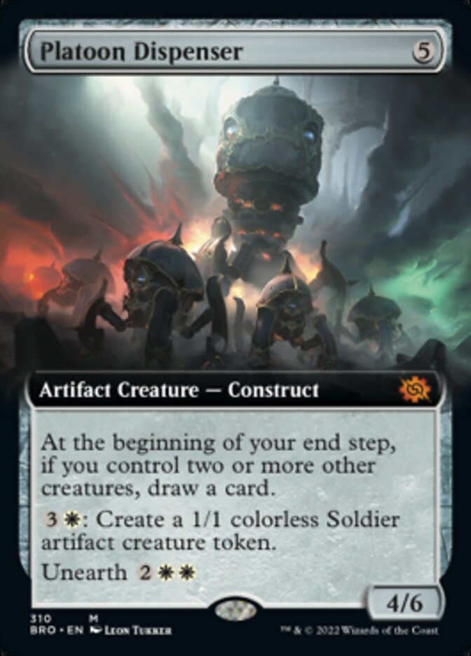 Platoon Dispenser (Extended Art) [The Brothers' War] | Card Merchant Takapuna