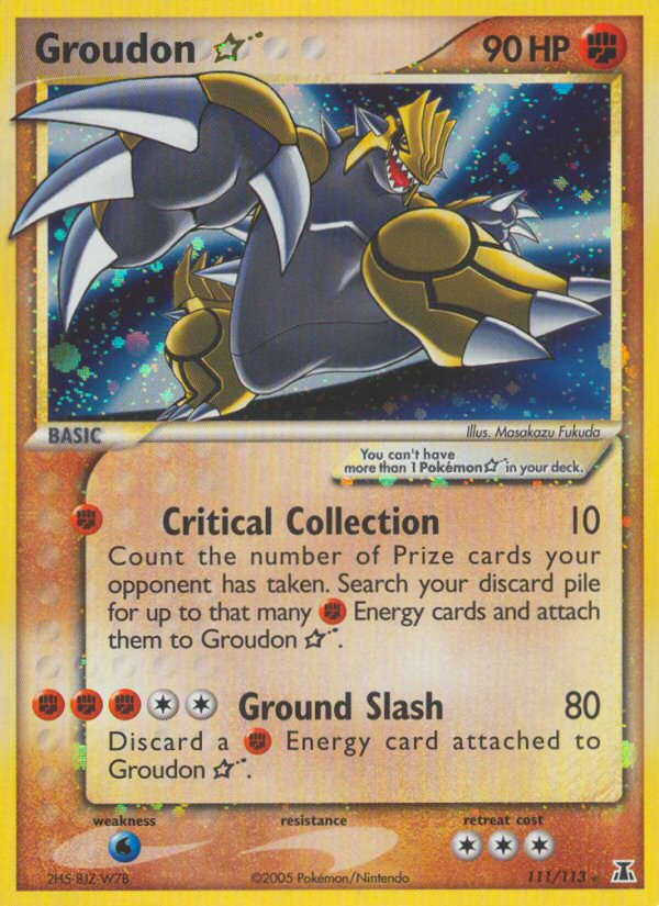 Groudon Star (111/113) [EX: Delta Species] | Card Merchant Takapuna