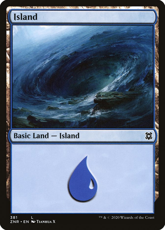 Island (381) [Zendikar Rising] | Card Merchant Takapuna