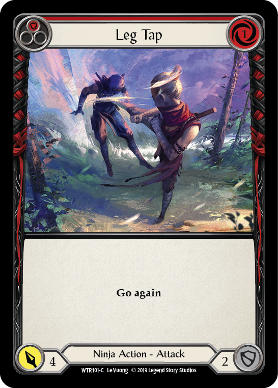 Leg Tap (Red) [WTR101-C] (Welcome to Rathe)  Alpha Print Normal | Card Merchant Takapuna