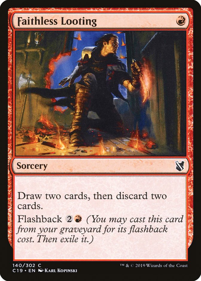 Faithless Looting [Commander 2019] | Card Merchant Takapuna