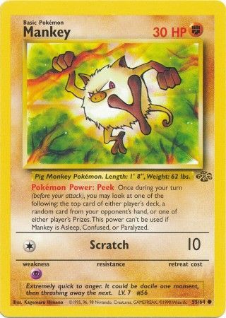 Mankey (55/64) [Jungle Unlimited] | Card Merchant Takapuna