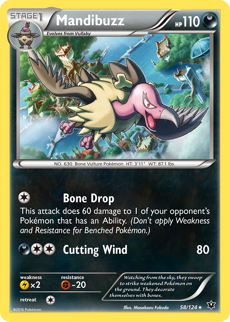 Mandibuzz (58/124) [XY: Fates Collide] | Card Merchant Takapuna