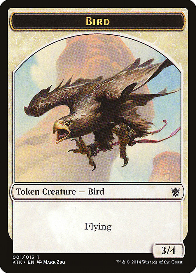 Bird Token [Khans of Tarkir Tokens] | Card Merchant Takapuna