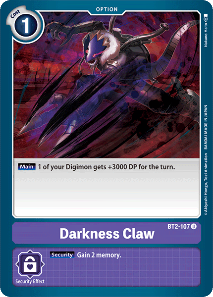 Darkness Claw [BT2-107] [Release Special Booster Ver.1.0] | Card Merchant Takapuna