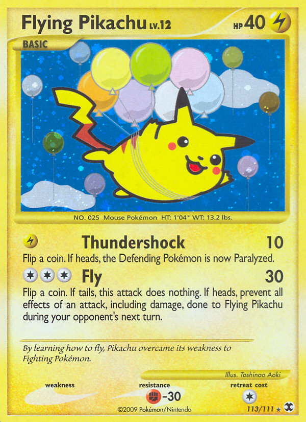 Flying Pikachu (113/111) [Platinum: Rising Rivals] | Card Merchant Takapuna