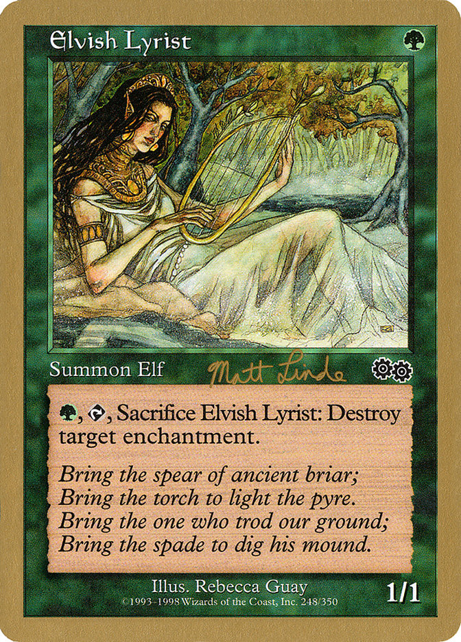 Elvish Lyrist (Matt Linde) [World Championship Decks 1999] | Card Merchant Takapuna