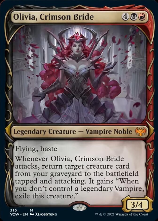 Olivia, Crimson Bride (Showcase Fang Frame) [Innistrad: Crimson Vow] | Card Merchant Takapuna