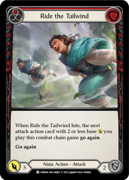 Ride the Tailwind (Red) [EVR044] (Everfest)  1st Edition Rainbow Foil | Card Merchant Takapuna