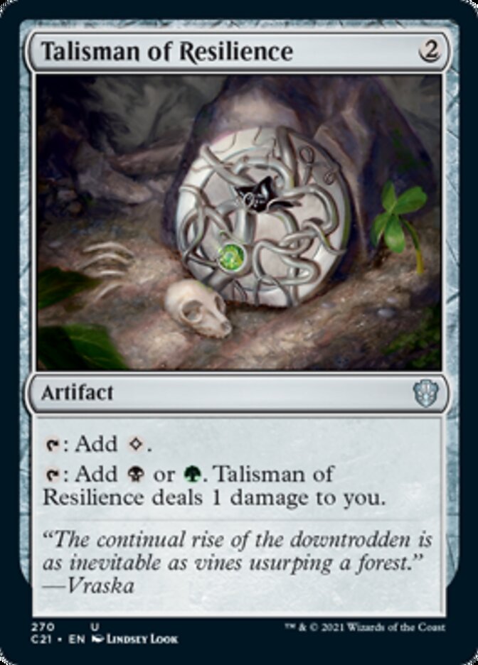 Talisman of Resilience [Commander 2021] | Card Merchant Takapuna