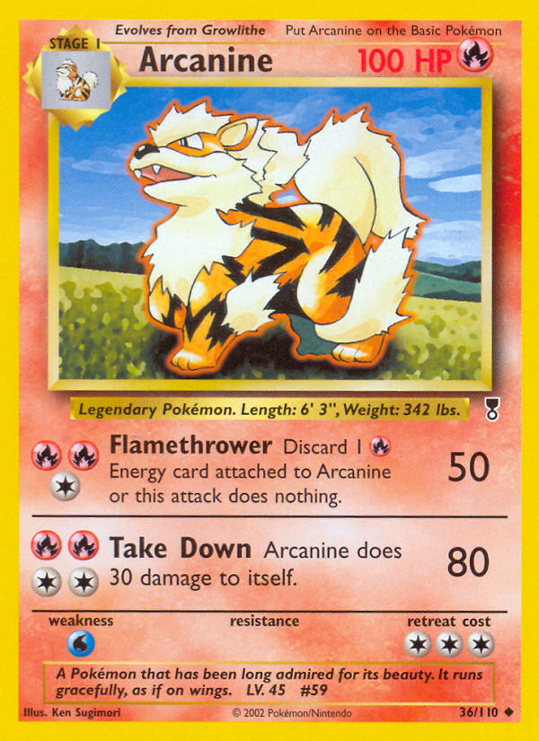 Arcanine (36/110) [Legendary Collection] | Card Merchant Takapuna