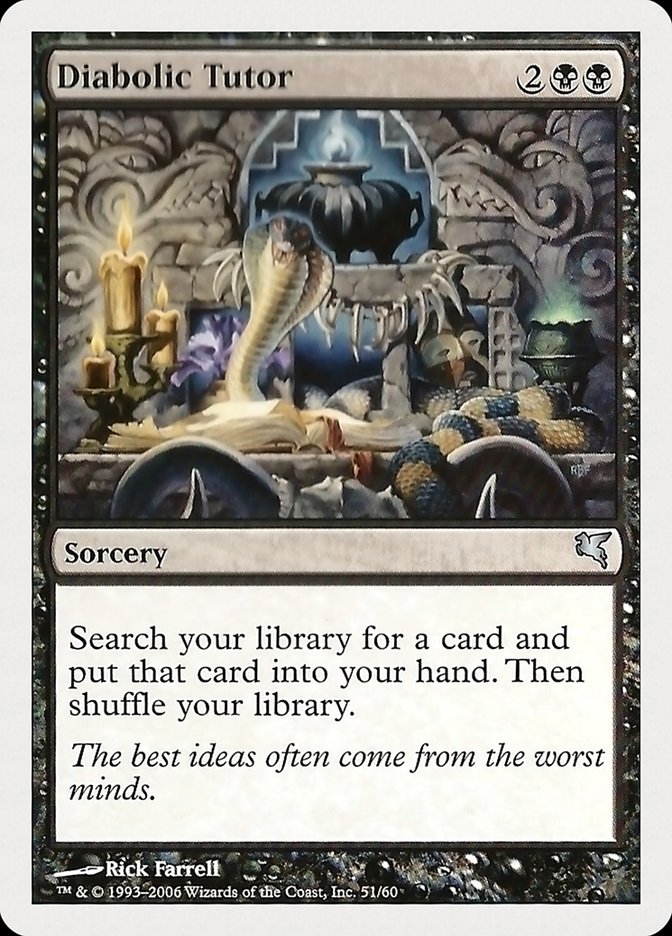 Diabolic Tutor [Hachette UK] | Card Merchant Takapuna