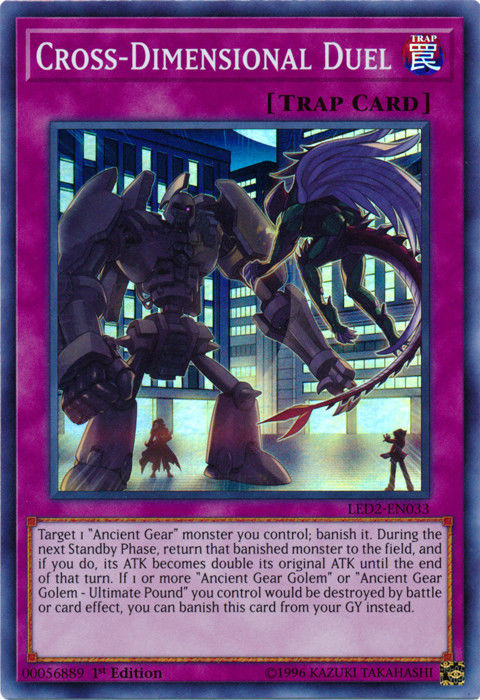 Cross-Dimensional Duel [LED2-EN033] Super Rare | Card Merchant Takapuna