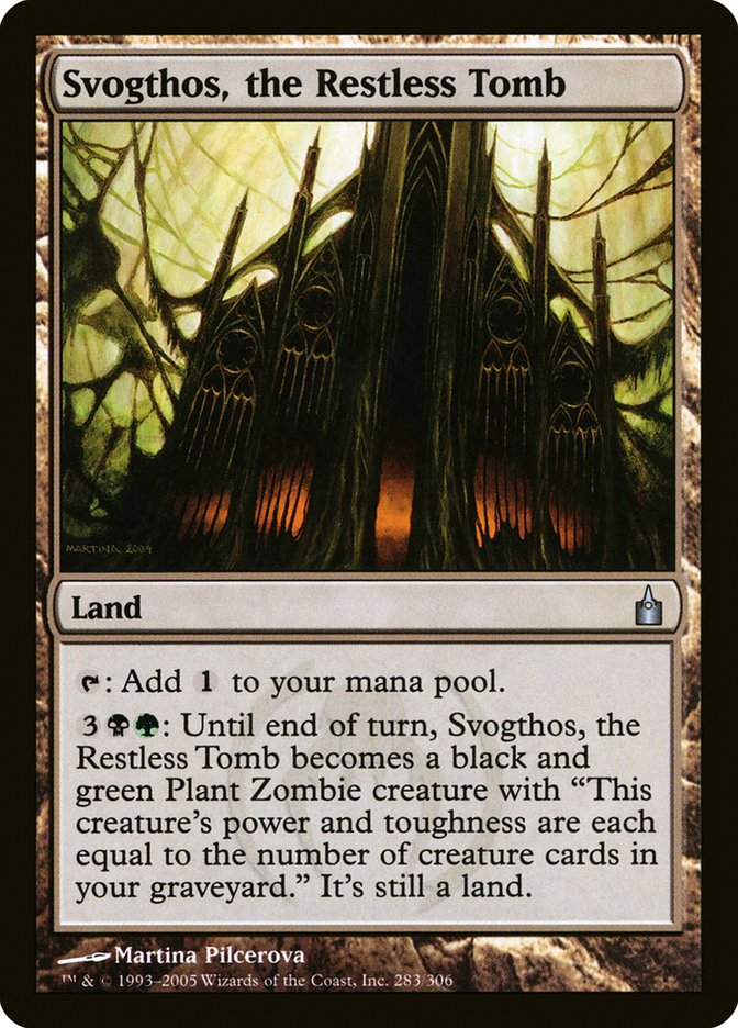 Svogthos, the Restless Tomb [Ravnica: City of Guilds] | Card Merchant Takapuna