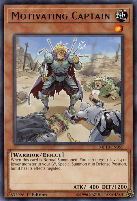 Motivating Captain [MP18-EN055] Rare | Card Merchant Takapuna