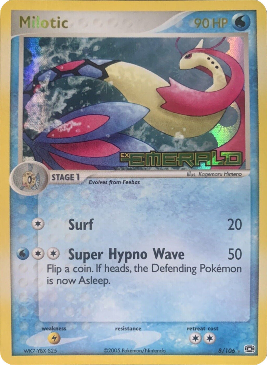 Milotic (8/106) (Stamped) [EX: Emerald] | Card Merchant Takapuna