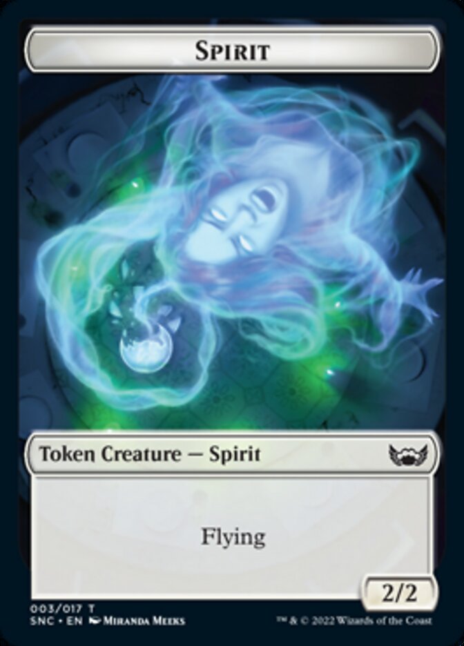 Fish // Spirit Double-Sided Token [Streets of New Capenna Tokens] | Card Merchant Takapuna