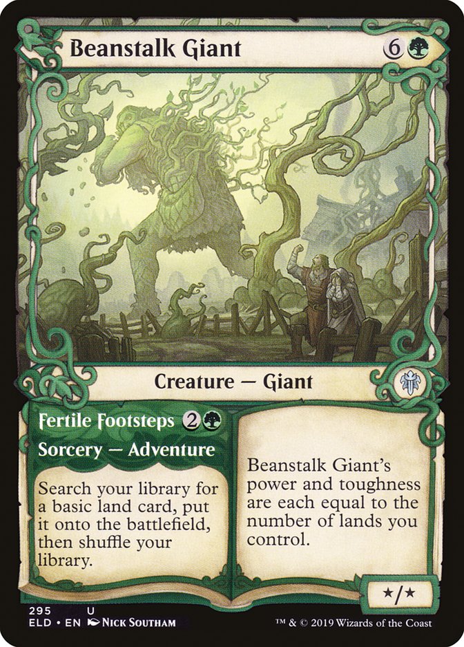 Beanstalk Giant // Fertile Footsteps (Showcase) [Throne of Eldraine] | Card Merchant Takapuna