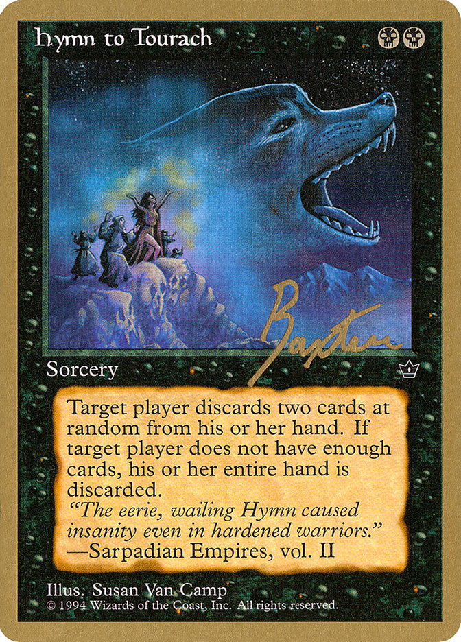 Hymn to Tourach (Wolf) (George Baxter) [Pro Tour Collector Set] | Card Merchant Takapuna