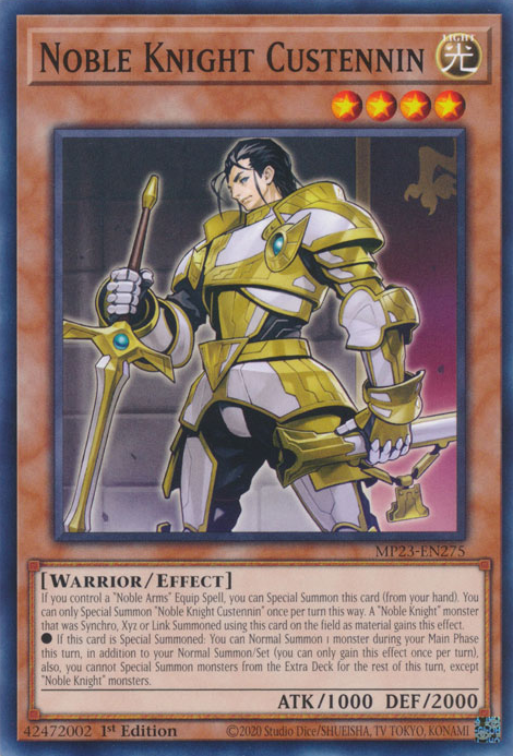 Noble Knight Custennin [MP23-EN275] Common | Card Merchant Takapuna