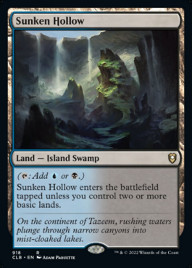 Sunken Hollow [Commander Legends: Battle for Baldur's Gate] | Card Merchant Takapuna