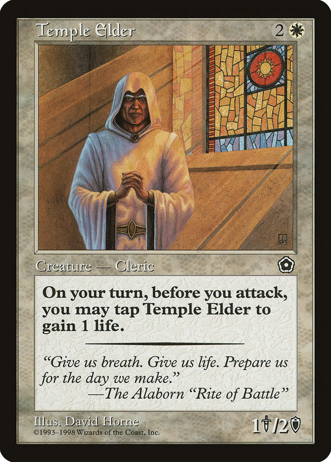 Temple Elder [Portal Second Age] | Card Merchant Takapuna