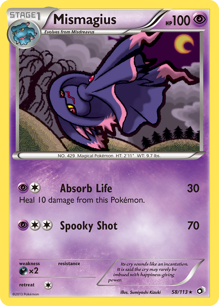 Mismagius (58/113) [Black & White: Legendary Treasures] | Card Merchant Takapuna