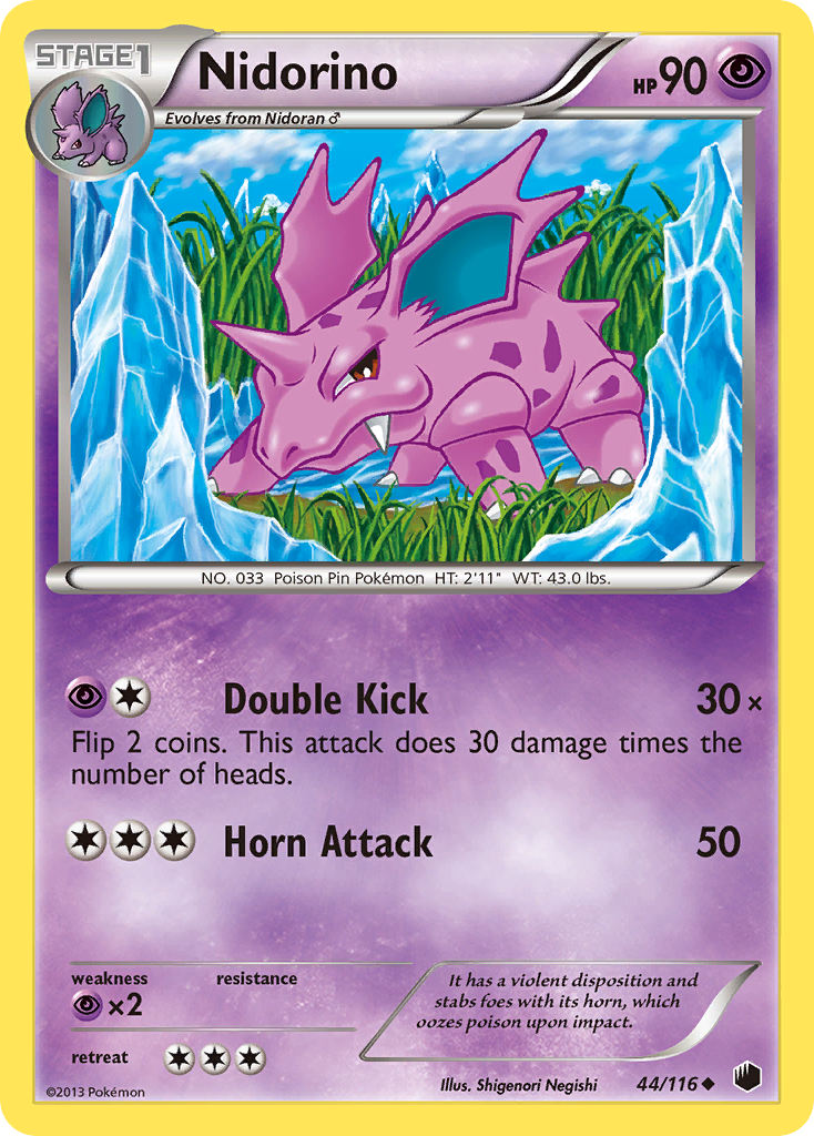 Nidorino (44/116) [Black & White: Plasma Freeze] | Card Merchant Takapuna