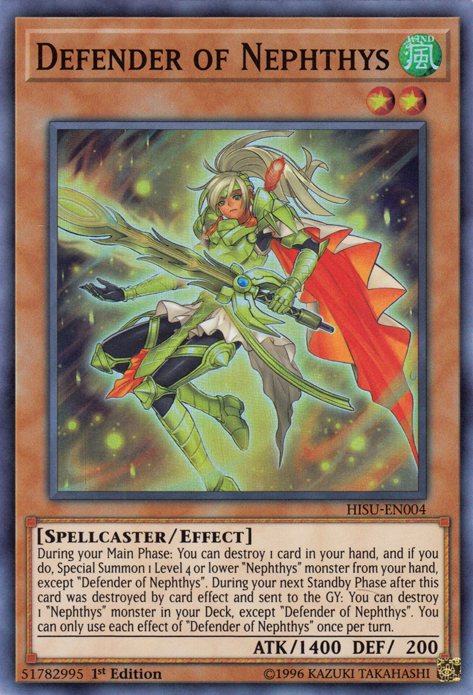 Defender of Nephthys [HISU-EN004] Super Rare | Card Merchant Takapuna