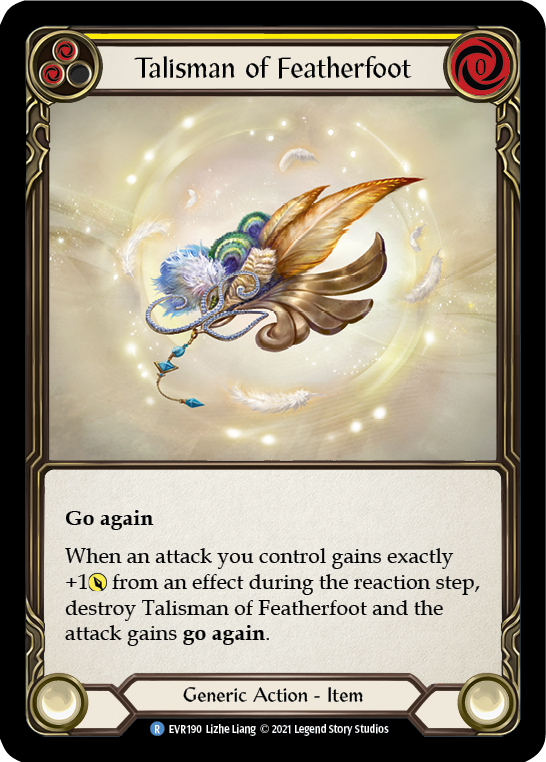 Talisman of Featherfoot [EVR190] (Everfest)  1st Edition Cold Foil | Card Merchant Takapuna