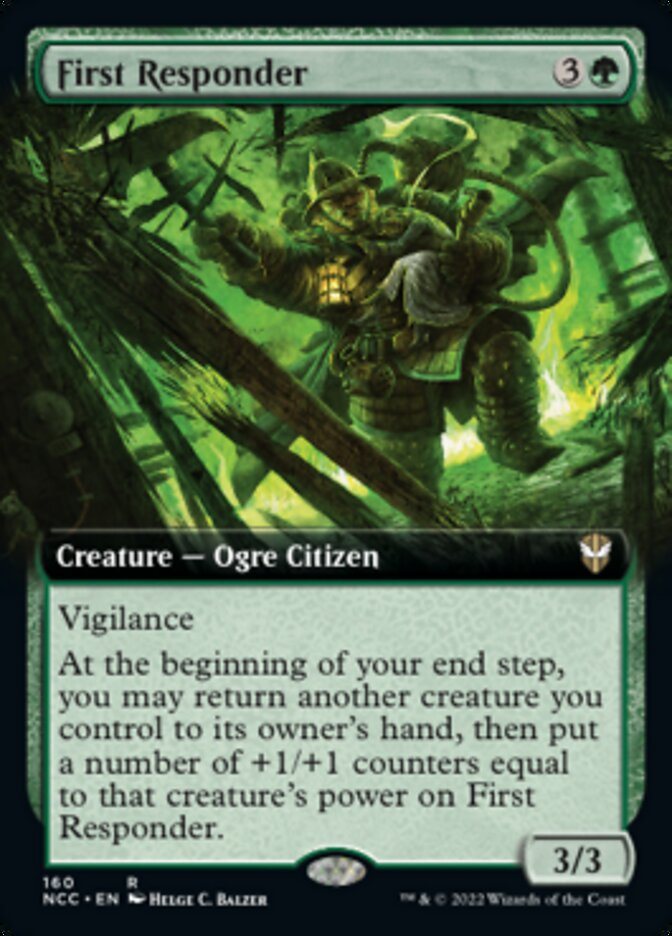 First Responder (Extended Art) [Streets of New Capenna Commander] | Card Merchant Takapuna