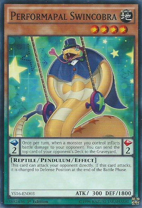 Performapal Swincobra [YS16-EN003] Common | Card Merchant Takapuna