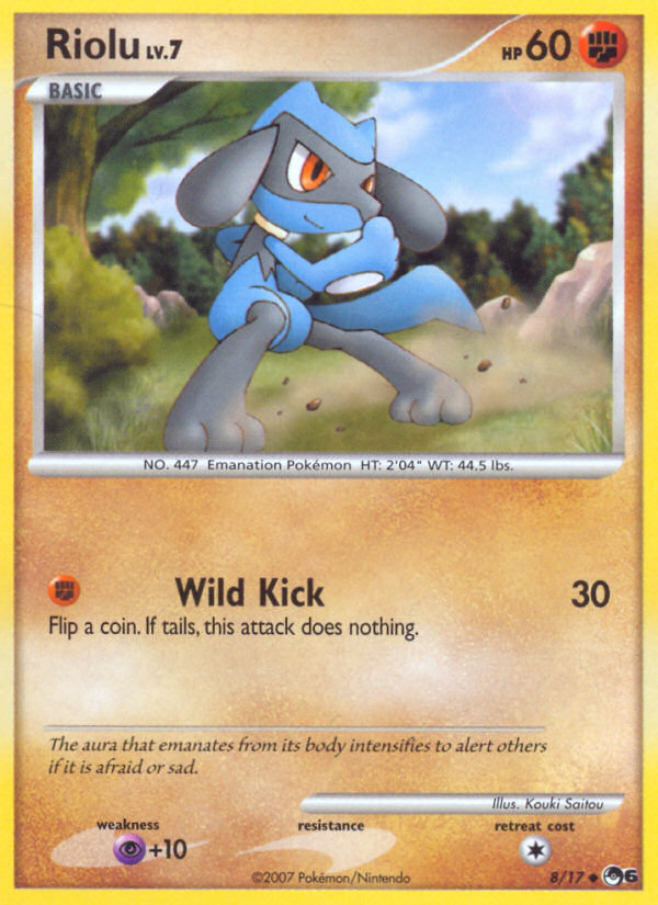 Riolu (8/17) [POP Series 6] | Card Merchant Takapuna