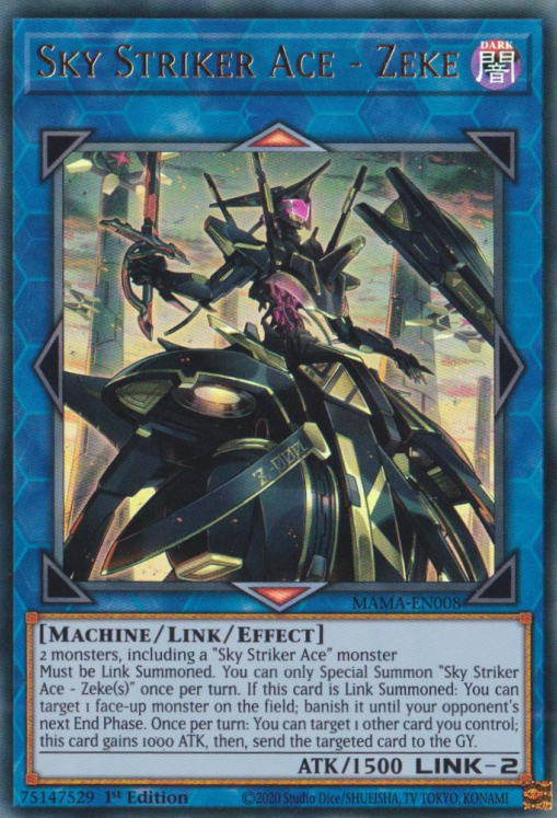 Sky Striker Ace - Zeke [MAMA-EN008] Ultra Rare | Card Merchant Takapuna