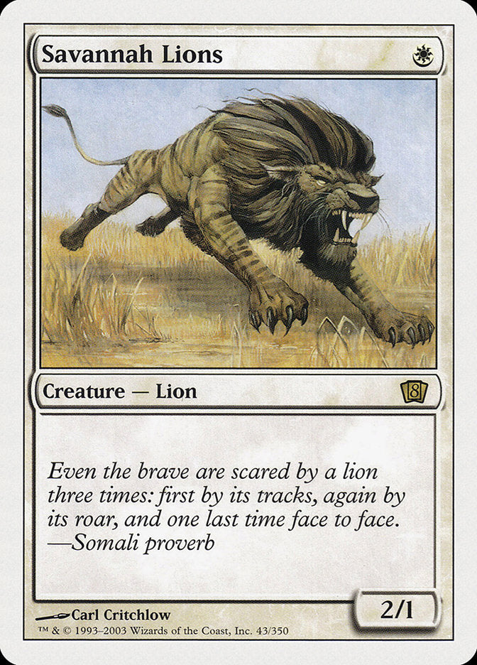 Savannah Lions [Eighth Edition] | Card Merchant Takapuna