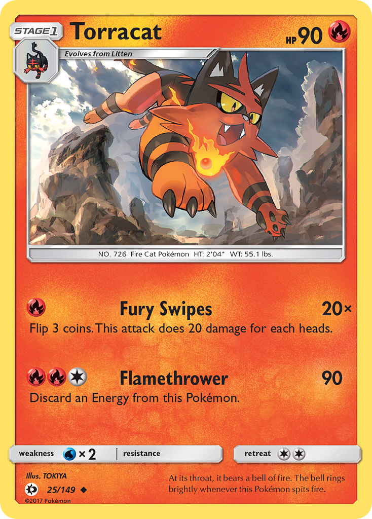 Torracat (25/149) [Sun & Moon: Base Set] | Card Merchant Takapuna