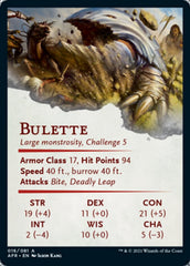 Bulette Art Card (Gold-Stamped Signature) [Dungeons & Dragons: Adventures in the Forgotten Realms Art Series] | Card Merchant Takapuna