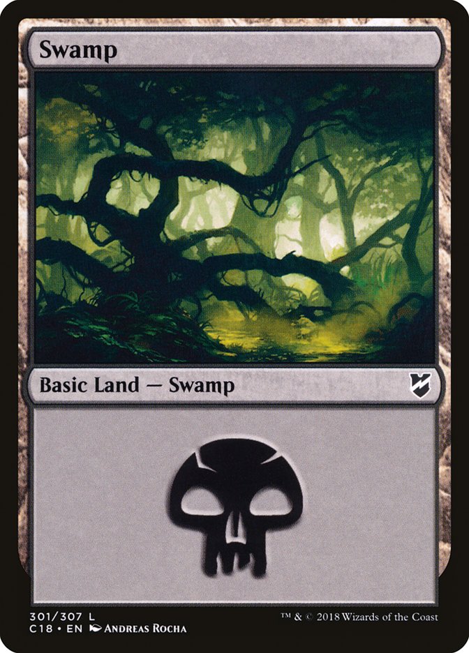 Swamp (301) [Commander 2018] | Card Merchant Takapuna