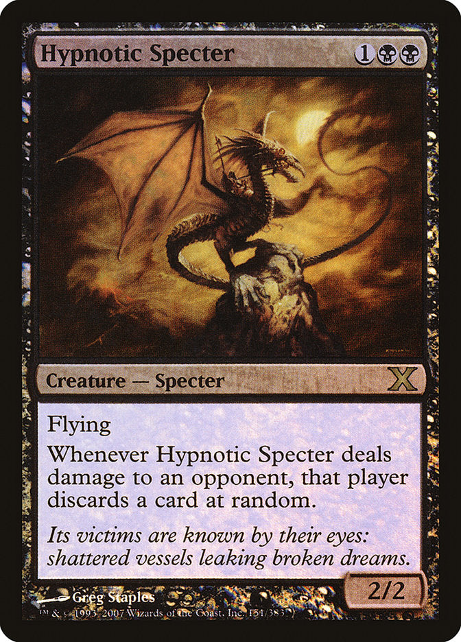 Hypnotic Specter (Premium Foil) [Tenth Edition] | Card Merchant Takapuna