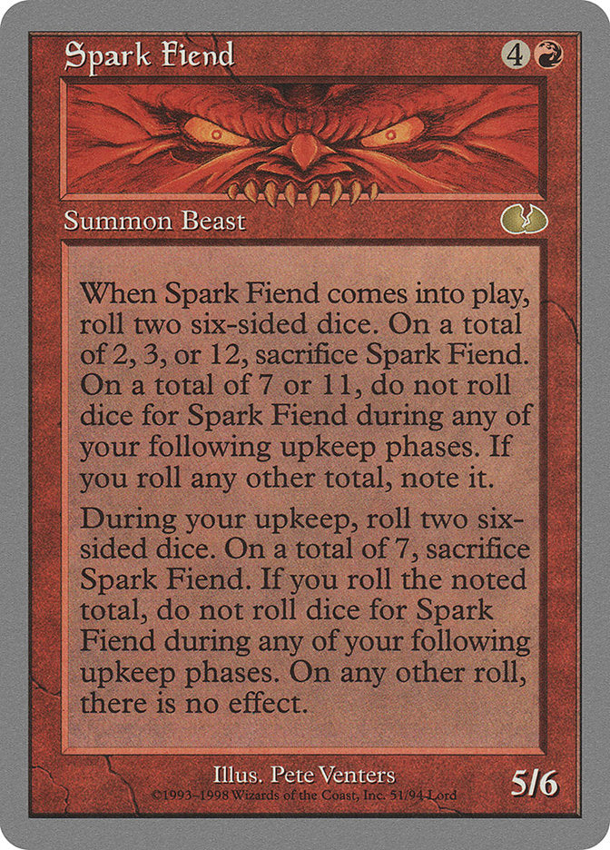 Spark Fiend [Unglued] | Card Merchant Takapuna