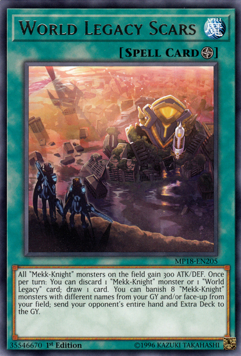 World Legacy Scars [MP18-EN205] Rare | Card Merchant Takapuna