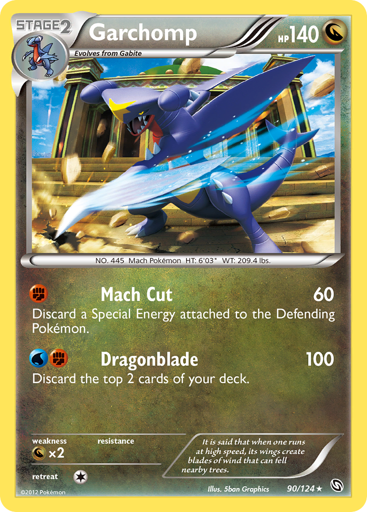 Garchomp (90/124) [Black & White: Dragons Exalted] | Card Merchant Takapuna