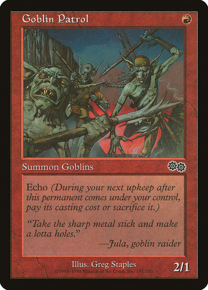 Goblin Patrol [Urza's Saga] | Card Merchant Takapuna